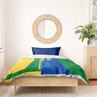 Saint Vincent and the Grenadines Flag Wave Map Bedding Set Caribbean Island Pride Pullover - Wonder Print Shop