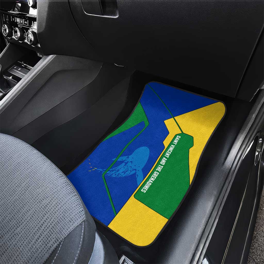 Saint Vincent and the Grenadines Flag Wave Map Car Mats Caribbean Island Pride Pullover - Wonder Print Shop