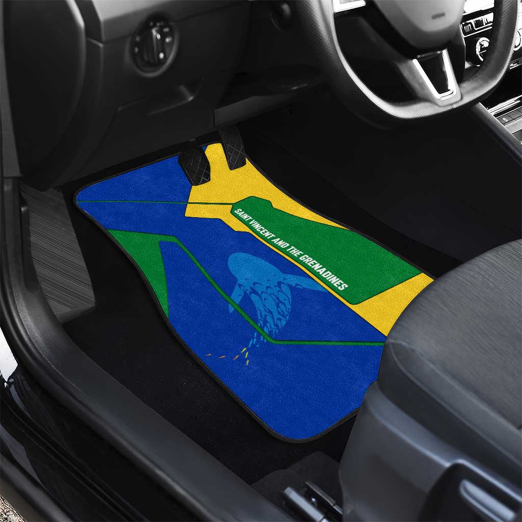 Saint Vincent and the Grenadines Flag Wave Map Car Mats Caribbean Island Pride Pullover - Wonder Print Shop