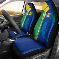 Saint Vincent and the Grenadines Flag Wave Map Car Seat Cover Caribbean Island Pride Pullover - Wonder Print Shop