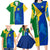 Saint Vincent and the Grenadines Flag Wave Map Family Matching Long Sleeve Bodycon Dress and Hawaiian Shirt Caribbean Island Pride Pullover - Wonder Print Shop