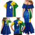 Saint Vincent and the Grenadines Flag Wave Map Family Matching Mermaid Dress and Hawaiian Shirt Caribbean Island Pride Pullover - Wonder Print Shop