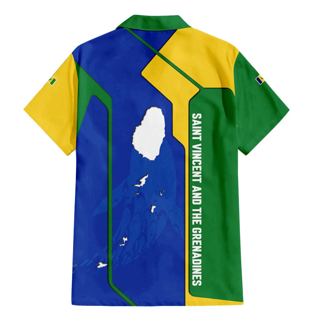 Saint Vincent and the Grenadines Flag Wave Map Family Matching Mermaid Dress and Hawaiian Shirt Caribbean Island Pride Pullover - Wonder Print Shop