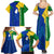 Saint Vincent and the Grenadines Flag Wave Map Family Matching Summer Maxi Dress and Hawaiian Shirt Caribbean Island Pride Pullover - Wonder Print Shop