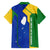 Saint Vincent and the Grenadines Flag Wave Map Family Matching Tank Maxi Dress and Hawaiian Shirt Caribbean Island Pride Pullover - Wonder Print Shop