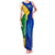 Saint Vincent and the Grenadines Flag Wave Map Family Matching Tank Maxi Dress and Hawaiian Shirt Caribbean Island Pride Pullover - Wonder Print Shop