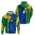 Saint Vincent and the Grenadines Flag Wave Map Hoodie Caribbean Island Pride Pullover - Wonder Print Shop
