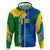 Saint Vincent and the Grenadines Flag Wave Map Hoodie Caribbean Island Pride Pullover - Wonder Print Shop
