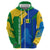 Saint Vincent and the Grenadines Flag Wave Map Hoodie Caribbean Island Pride Pullover - Wonder Print Shop