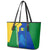 Saint Vincent and the Grenadines Flag Wave Map Leather Tote Bag Caribbean Island Pride Pullover - Wonder Print Shop