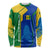 Saint Vincent and the Grenadines Flag Wave Map Long Sleeve Shirt Caribbean Island Pride Pullover - Wonder Print Shop
