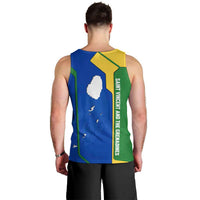 Saint Vincent and the Grenadines Flag Wave Map Men Tank Top Caribbean Island Pride Pullover - Wonder Print Shop