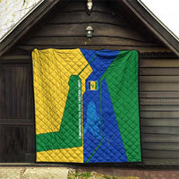 Saint Vincent and the Grenadines Flag Wave Map Quilt Caribbean Island Pride Pullover - Wonder Print Shop