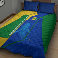 Saint Vincent and the Grenadines Flag Wave Map Quilt Bed Set Caribbean Island Pride Pullover - Wonder Print Shop