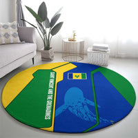 Saint Vincent and the Grenadines Flag Wave Map Round Carpet Caribbean Island Pride Pullover - Wonder Print Shop