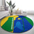 Saint Vincent and the Grenadines Flag Wave Map Round Carpet Caribbean Island Pride Pullover - Wonder Print Shop