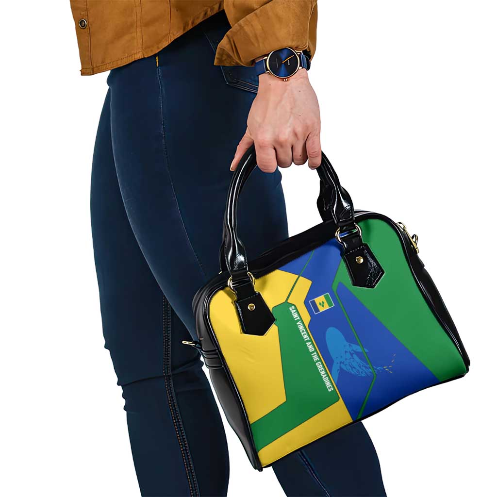 Saint Vincent and the Grenadines Flag Wave Map Shoulder Handbag Caribbean Island Pride Pullover - Wonder Print Shop