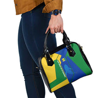 Saint Vincent and the Grenadines Flag Wave Map Shoulder Handbag Caribbean Island Pride Pullover - Wonder Print Shop