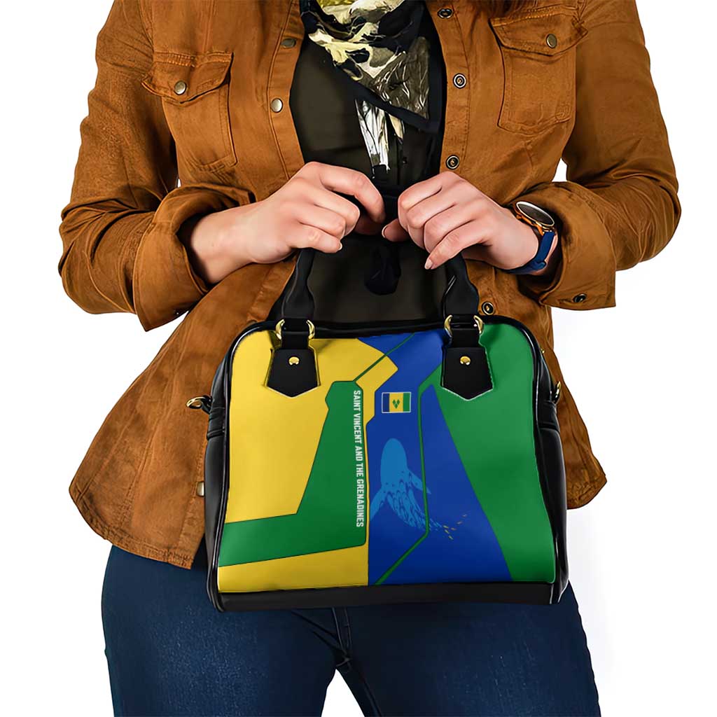 Saint Vincent and the Grenadines Flag Wave Map Shoulder Handbag Caribbean Island Pride Pullover - Wonder Print Shop