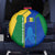 Saint Vincent and the Grenadines Flag Wave Map Spare Tire Cover Caribbean Island Pride Pullover - Wonder Print Shop