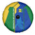 Saint Vincent and the Grenadines Flag Wave Map Spare Tire Cover Caribbean Island Pride Pullover - Wonder Print Shop