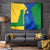 Saint Vincent and the Grenadines Flag Wave Map Tapestry Caribbean Island Pride Pullover - Wonder Print Shop