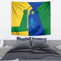 Saint Vincent and the Grenadines Flag Wave Map Tapestry Caribbean Island Pride Pullover - Wonder Print Shop