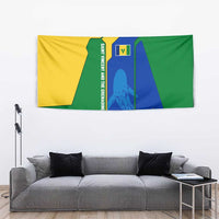 Saint Vincent and the Grenadines Flag Wave Map Tapestry Caribbean Island Pride Pullover - Wonder Print Shop