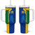 Saint Vincent and the Grenadines Flag Wave Map Tumbler With Handle Caribbean Island Pride Pullover - Wonder Print Shop