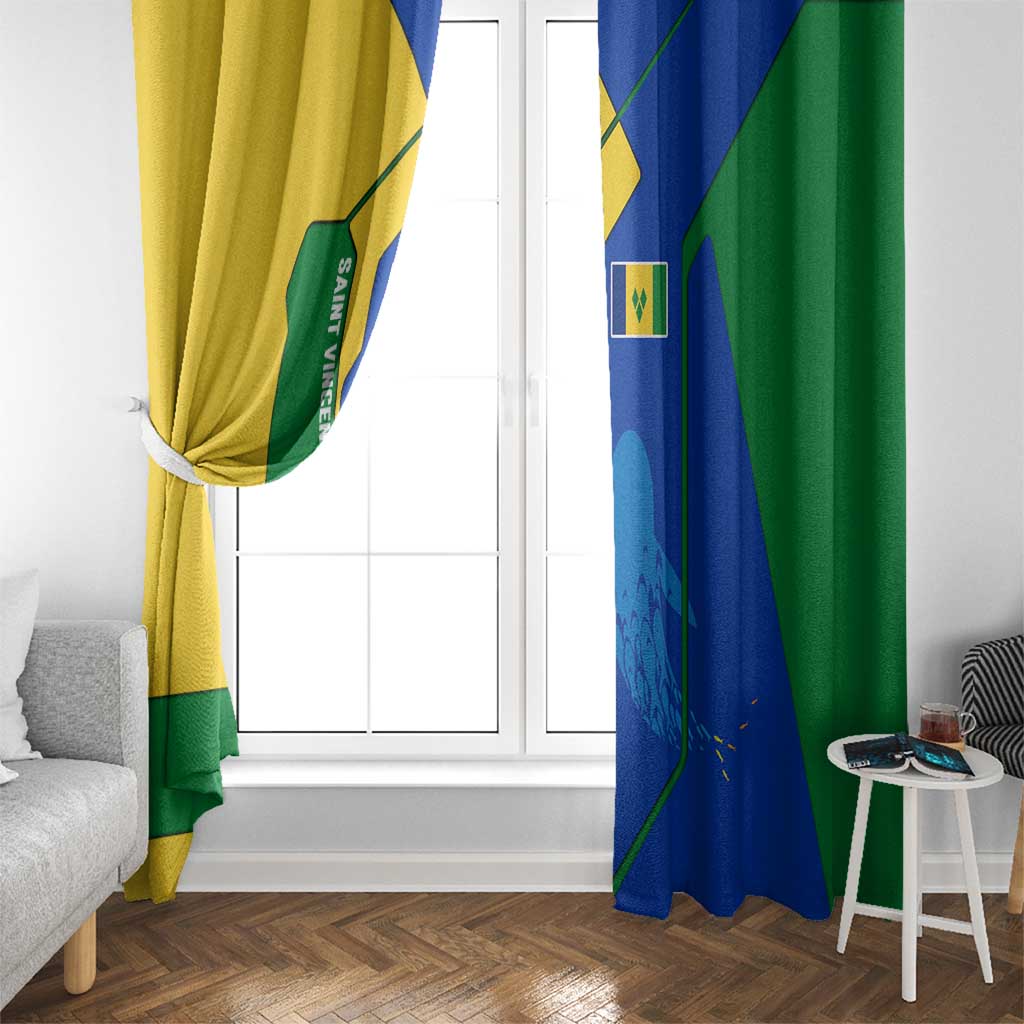 Saint Vincent and the Grenadines Flag Wave Map Window Curtain Caribbean Island Pride Pullover - Wonder Print Shop
