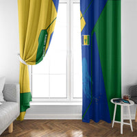 Saint Vincent and the Grenadines Flag Wave Map Window Curtain Caribbean Island Pride Pullover - Wonder Print Shop