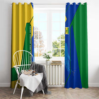 Saint Vincent and the Grenadines Flag Wave Map Window Curtain Caribbean Island Pride Pullover - Wonder Print Shop