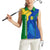 Saint Vincent and the Grenadines Flag Wave Map Women Sleeveless Polo Shirt Caribbean Island Pride Pullover - Wonder Print Shop
