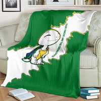 Saint Vincent and the Grenadines Turtle Blanket with Coat of Arms and Green Heritage Design - Wonder Print Shop