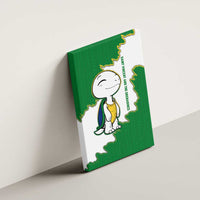 Saint Vincent and the Grenadines Turtle Canvas Wall Art with Coat of Arms and Green Heritage Design - Wonder Print Shop