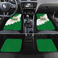 Saint Vincent and the Grenadines Turtle Car Mats with Coat of Arms and Green Heritage Design - Wonder Print Shop