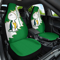 Saint Vincent and the Grenadines Turtle Car Seat Cover with Coat of Arms and Green Heritage Design - Wonder Print Shop