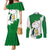Saint Vincent and the Grenadines Turtle Couples Matching Mermaid Dress and Long Sleeve Button Shirt with Coat of Arms and Green Heritage Design - Wonder Print Shop