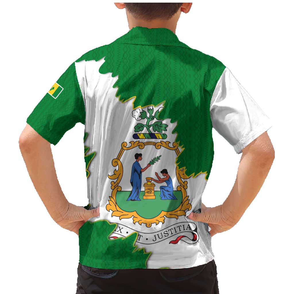 Saint Vincent and the Grenadines Turtle Family Matching Mermaid Dress and Hawaiian Shirt with Coat of Arms and Green Heritage Design - Wonder Print Shop