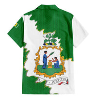 Saint Vincent and the Grenadines Turtle Family Matching Mermaid Dress and Hawaiian Shirt with Coat of Arms and Green Heritage Design - Wonder Print Shop