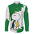 Saint Vincent and the Grenadines Turtle Family Matching Mermaid Dress and Hawaiian Shirt with Coat of Arms and Green Heritage Design - Wonder Print Shop