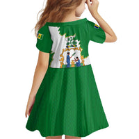 Saint Vincent and the Grenadines Turtle Family Matching Off Shoulder Maxi Dress and Hawaiian Shirt with Coat of Arms and Green Heritage Design - Wonder Print Shop