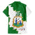 Saint Vincent and the Grenadines Turtle Family Matching Short Sleeve Bodycon Dress and Hawaiian Shirt with Coat of Arms and Green Heritage Design - Wonder Print Shop