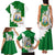 Saint Vincent and the Grenadines Turtle Family Matching Tank Maxi Dress and Hawaiian Shirt with Coat of Arms and Green Heritage Design - Wonder Print Shop