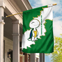 Saint Vincent and the Grenadines Turtle Garden Flag with Coat of Arms and Green Heritage Design - Wonder Print Shop