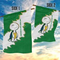 Saint Vincent and the Grenadines Turtle Garden Flag with Coat of Arms and Green Heritage Design - Wonder Print Shop