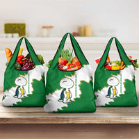 Saint Vincent and the Grenadines Turtle Grocery Bag with Coat of Arms and Green Heritage Design - Wonder Print Shop