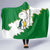 Saint Vincent and the Grenadines Turtle Hooded Blanket with Coat of Arms and Green Heritage Design - Wonder Print Shop