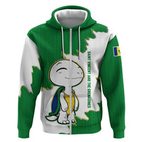 Saint Vincent and the Grenadines Turtle Hoodie with Coat of Arms and Green Heritage Design - Wonder Print Shop
