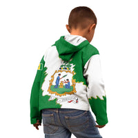 Saint Vincent and the Grenadines Turtle Kid Hoodie with Coat of Arms and Green Heritage Design - Wonder Print Shop